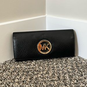 Michael Kors Black Leather Wallet